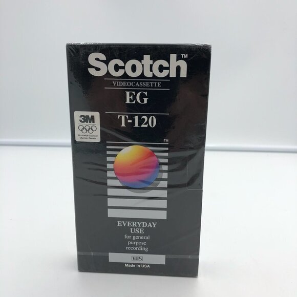 Vintage Scotch Video Cassette Blank VHS EG T-120 Sealed - Picture 4 of 4